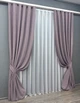 Комплект готовых штор VR-Textil Микровелюр Petek № 1493ш Лавандовый 100х290 см 2 шт (31-741) - изображение 3