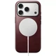 Кожаный чехол Nomad Modern Horween Leather Case Burgundy для iPhone 17 Pro (NM011857858) - изображение 2