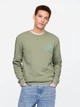 Свитшот на флисе мужской GAP 941055631 L Зеленый (1159844531) - изображение 1