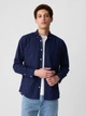Рубашка хлопковая мужская GAP 593658020 2XL Синяя (1159844269) - изображение 1