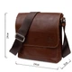 Кожаная мужская сумка через плечо GRANDE PELLE 11567 Коричневый - изображение 3