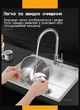 Измельчитель кухонный Bitek Professional Food Chopper 3л Чоппер измельчитель кухонный Комбайн для кухни Блендер 3в1 для смузи 2000 Вт - изображение 4