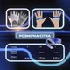 Перчатки для фитнеса без пальцев для спорта силовых тренировок тренажерного зала турника с открытыми пальцами липучкой нескользящие быстросохнущие дышащие эластичные неопрен брелок-талисман в комплекте Univerza Пурпурные 66_3_S_4B - изображение 2