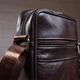 Сумка мужская кожаная Vintage 14987 Коричневая - изображение 8