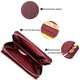 Женский кошелек среднего размера из натуральной кожи ST Leather 22551 Бордовый - изображение 4
