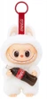 Мягкая игрушка плюшевая Лабубу c банкой кока кола COCA-COLA The Monsters Labubu POP MART в коробке Фигурка 15 см брелок Белая - изображение 1