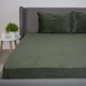 Простирадло ТЕП "VELOUR" з резинкою темно-зелений, 160x200 - зображення 1