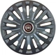 Автомобильные колпаки на колеса FIAT RED R15 №313 SJS черные комплект 4шт TR0306012 - изображение 1