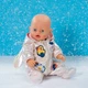 Комбинезон для куклы Baby Born Зайчик зимний утепленный с ушками для кукол до 43 см металлический с патчами детская одежда игровой набор - изображение 4