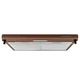 Кухонная вытяжка плоская PERFELLI PL 6144 Dark BR LED, стандартная коричневая вытяжка на кухню, 59,6 см - изображение 1