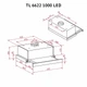 Кухонная вытяжка PERFELLI TL 6622 Full BL 1000 LED, черная мощная телескопическая, 1000 куб.м., 59,7 см - изображение 4