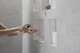 Настенная ниша Hansgrohe XtraStoris Minimalistic 300x300x100 мм 56073700 c открытой рамкой - изображение 13
