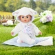 Теплый комбинезон для куклы Baby Born до 43 см с ушками овечки и вешалкой плюшевый игровой костюм для пупса детская одежда для сюжетных игр - изображение 3