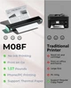 Беспроводной портативный принтер для печати A4 Phomemo M08F Black - изображение 7