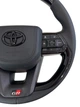 Руль для Toyota Land Cruiser 200, Prado 150. GR. С подогревом. Рояльный лак. В стиле LC300. Подушка из кожи – черный глянец - изображение 4