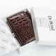 Женский компактный кожаный кошелек Dr.Bond серии Croco PR-250929-40975 коричневый - изображение 7