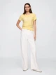 Футболка бавовняна жіноча GAP 173085754 2XL Жовта (1159845540) - зображення 3