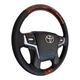 Руль для Toyota Land Cruiser 200, Prado 150. Без подогрева. Классика. Коричневе дерево. - изображение 3