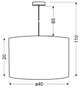 Люстра Candellux Timber 40x110 см Никель (31-56699) - изображение 5