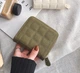 Маленький женский кошелек экокожа 11х10х3 см зеленый (515023) - изображение 1