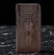 Мужской клатч натуральная кожа 195х105 мм черный крокодил (515900) - изображение 2