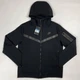 Кофта мужская Tech Fleece, Zip-Hoodie спортивная, m, черная - изображение 1