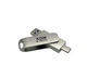 Флеш-накопитель XON FlashDrive DuoConnect 128GB (USB 3.0 + USB Type-C) Серый (FX3DR128MS 7621) - изображение 3