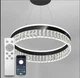 Светильник светодиодный подвесной LUMINARIA CARINA 90W R BLACK/CLEAR 500/1200 APP 220V IP20 с пультом ДУ - изображение 1