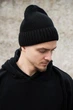 Чоловіча Зимова Трикотажна Шапка На Флісі Without Butch Black - изображение 1