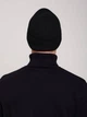 Шапка мужская черного цвета Lacoste крокодил HAT-LAC-001-BLK - изображение 4