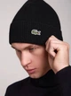 Шапка мужская черного цвета Lacoste крокодил HAT-LAC-001-BLK - изображение 6