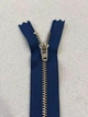 Металлическая джинсовая молния YKK 18см синяя - изображение 2