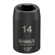 Головка торцева ударна "IMPACT" DeWALT, коротка, 1/2" х 14 мм, шестигранна (DT7532) - зображення 1