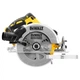 Пила дискова аккумуляторна DeWALT, 18В XR Li-Ion, діаметр диска 184х16 мм, 5500 об/хв, вага 3.6 кг, без аккумулятора та ЗП (DCS570N) - зображення 3