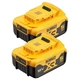 Набор аккумуляторных батарей DeWALT DCB184P2 - изображение 1