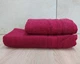 Набор турецких махровых полотенец Ada Turkey 50х90+70х140 Cherry - изображение 1