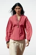 Рубашка с прорезной вышивкой Zara 8741/029 - S - изображение 3