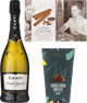 Подарочный набор Brut Buro base Вино игристое Canti Pinot Grigio Brut Blanc белое брют 0.75 л 11% + Трубочки вафельные Bussy Le Nuttine 160 г + Шоколадные конфеты Mathez Трюфели 250 г (2021001143044) - изображение 1