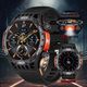 Смарт годинник HT22 Black, тактичні чоловічі. З компасом та ліхтариком, водонепроникний IP67 - изображение 1