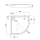 Душовий піддон Qtap Robin 308812C 80×80×12 см + сифон - изображение 2