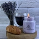Crystal candle - свічки з пальмового воску лавандового кольору - изображение 2