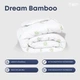 Одеяло всесезонное евро 200х210 белое с бамбуковым волокном Bamboo Dream Collection ТЕП 1-00764 - изображение 3