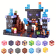 Магнитный конструктор Minecraft 100 шт + ПОДАРОК 3 фигурки по игре Майнкрафт Замок Mk001016 - изображение 4