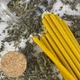 Жовті воскові свічки 20 см (50шт) - изображение 2