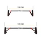 Турнік розсувний Cornix Elite+ 130-170 см XR-0296 Black/Red - зображення 12