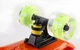 Скейт пенни борд Penny Fish Skateboards 405-3 со светящимися колесами Orange-Green - изображение 3