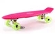 Скейт пенни борд Penny Fish Skateboards 405-5 со светящимися колесами Pink-Green - изображение 1