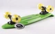 Скейт пенни борд Penny Fish Skateboards 405-8 со светящимися колесами Green-Yellow - изображение 2