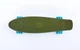 Скейт пенні борд Penny Fish Skateboards SOFT 410-3 22" Deep Green, блакитні колеса - зображення 4