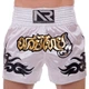 Шорты для тайского бокса и кикбоксинга Another Boxing 2342 размер M (46-48) White-Gold-Black - изображение 2